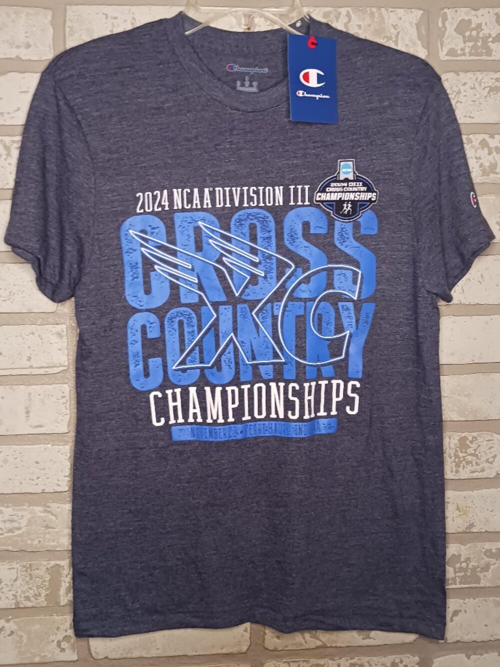 Champion 2024 NCAA Division III Cross Country Championship Mens T Shirt Size S